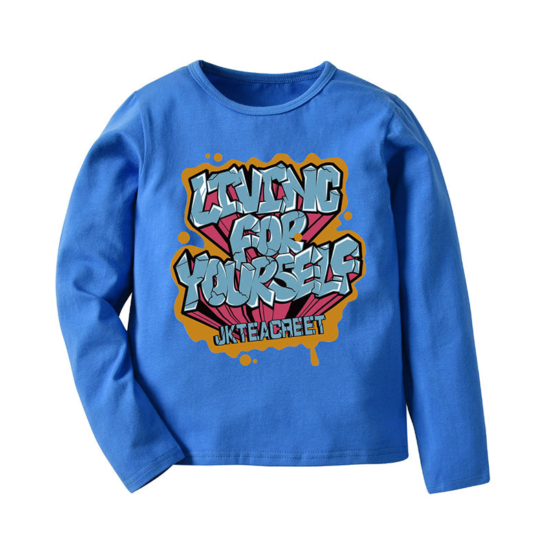 Kid Boy Living For Yourself Tee Wholesale 25074425