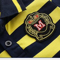 Load image into Gallery viewer, Kid Boy Long Sleeve Stripe Polo Shirts Wholesale 10993177
