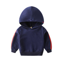 Load image into Gallery viewer, Kid Boy Side Stripe Hooded Sweatshirt Wholesale 73585386
