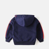Load image into Gallery viewer, Kid Boy Side Stripe Hooded Sweatshirt Wholesale 73585386
