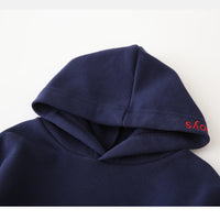 Load image into Gallery viewer, Kid Boy Side Stripe Hooded Sweatshirt Wholesale 73585386
