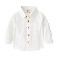 Load image into Gallery viewer, Kid Boy Solid Color Shirt Wholesale 71853323

