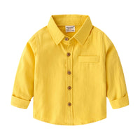Load image into Gallery viewer, Kid Boy Solid Color Shirt Wholesale 71853323
