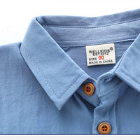 Load image into Gallery viewer, Kid Boy Solid Color Shirt Wholesale 71853323
