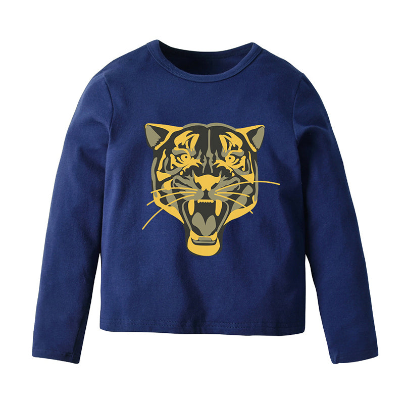 Kid Boy Tiger Print T-shirt Wholesale 65364437
