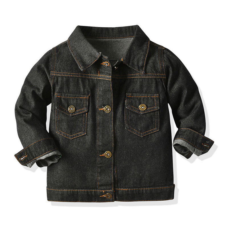 Kid Boy Trendy Denim Hooded Jacket Wholesale 58155069