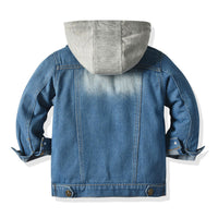 Load image into Gallery viewer, Kid Boy Trendy Denim Hooded Jacket Wholesale 58155069
