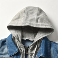 Load image into Gallery viewer, Kid Boy Trendy Denim Hooded Jacket Wholesale 58155069
