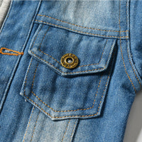 Load image into Gallery viewer, Kid Boy Trendy Denim Hooded Jacket Wholesale 58155069
