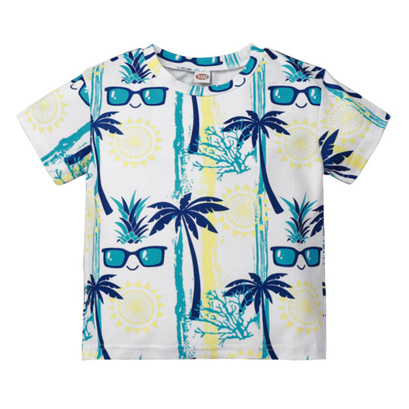 Kid Coconut Glasses Print T-shirt Wholesale 69564855