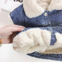 Load image into Gallery viewer, Kid Fleece Denim Vest Wholesale 04926421
