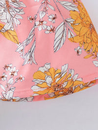 Load image into Gallery viewer, Kid Girl Allover Floral Print Suspender Skirt Wholesale 92372623
