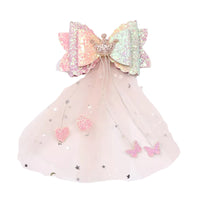 Load image into Gallery viewer, Kid Girl Bow Fringed Mesh Hair Clip Wholesale 07955939
