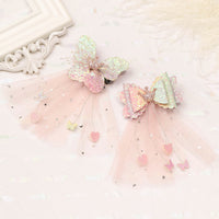 Load image into Gallery viewer, Kid Girl Bow Fringed Mesh Hair Clip Wholesale 07955939
