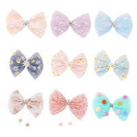 Load image into Gallery viewer, Kid Girl Bow Fringed Mesh Hair Clip Wholesale 07955939
