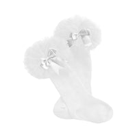 Load image into Gallery viewer, Kid Girl Bow Mesh Knee Socks Wholesale 31215845
