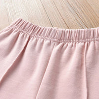 Load image into Gallery viewer, Kid Girls Solid Color Bow Muslin&amp;Ribbed Pants Wholesale 28006335
