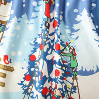 Load image into Gallery viewer, Kid Girl Christamas Printed Peter Pan Collar Dress Wholesale 33143359
