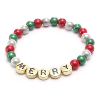Load image into Gallery viewer, Kid Girl Christmas Beaded Bracelet Wholesale 04653656
