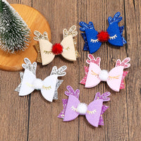 Load image into Gallery viewer, Kid Girl Christmas Sequins Antlers Hair Clip Wholesale 98245868
