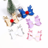 Load image into Gallery viewer, Kid Girl Christmas Sequins Antlers Hair Clip Wholesale 98245868
