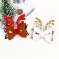 Load image into Gallery viewer, Kid Girl Christmas Sequins Antlers Hair Clip Wholesale 98245868
