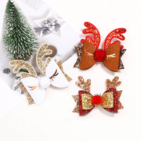 Load image into Gallery viewer, Kid Girl Christmas Sequins Antlers Hair Clip Wholesale 98245868
