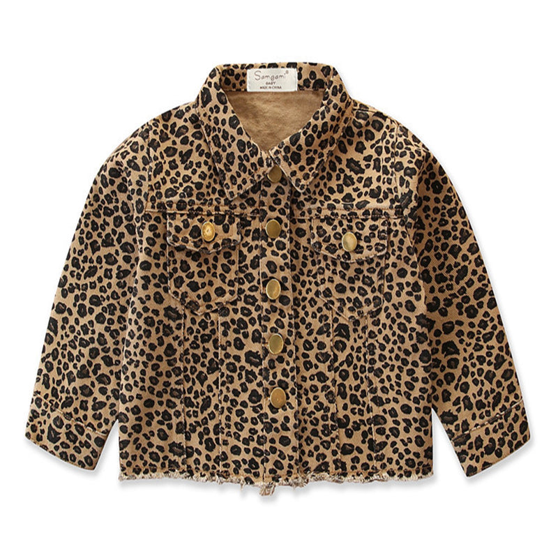 Baby Kid Girls Leopard print Jackets Outwears Wholesale 36867471