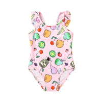 Load image into Gallery viewer, Kid Girl One Piece Swimsuit Various Fruit Print Wholesale 73412411

