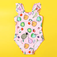 Load image into Gallery viewer, Kid Girl One Piece Swimsuit Various Fruit Print Wholesale 73412411
