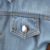 Load image into Gallery viewer, Kid Girl Patchwork Demin Elastic Waist Dress Wholesale 59537043
