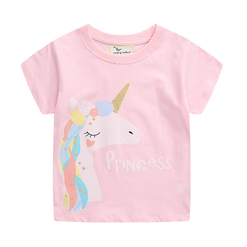 Kid Girl Princess Unicorn T-Shirt Wholesale 28724560
