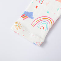 Load image into Gallery viewer, Baby Kid Girls Flower Rainbow Print Pants Wholesale 87587412
