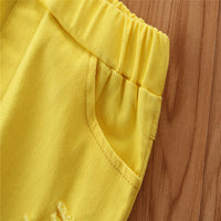 Load image into Gallery viewer, Kid Girl Ripped Plain Flared Denim Pants Wholesale 67086906
