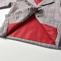 Load image into Gallery viewer, Baby Kid Girls Checked Jackets Outwears Wholesale 89906868
