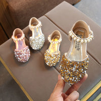 Load image into Gallery viewer, Kid Girl Sequins Beaded Sandals Wholesale 73822542
