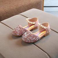 Load image into Gallery viewer, Kid Girl Sequins Beaded Sandals Wholesale 73822542
