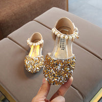 Load image into Gallery viewer, Kid Girl Sequins Beaded Sandals Wholesale 73822542
