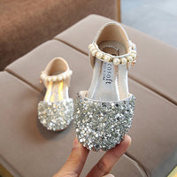 Load image into Gallery viewer, Kid Girl Sequins Beaded Sandals Wholesale 73822542
