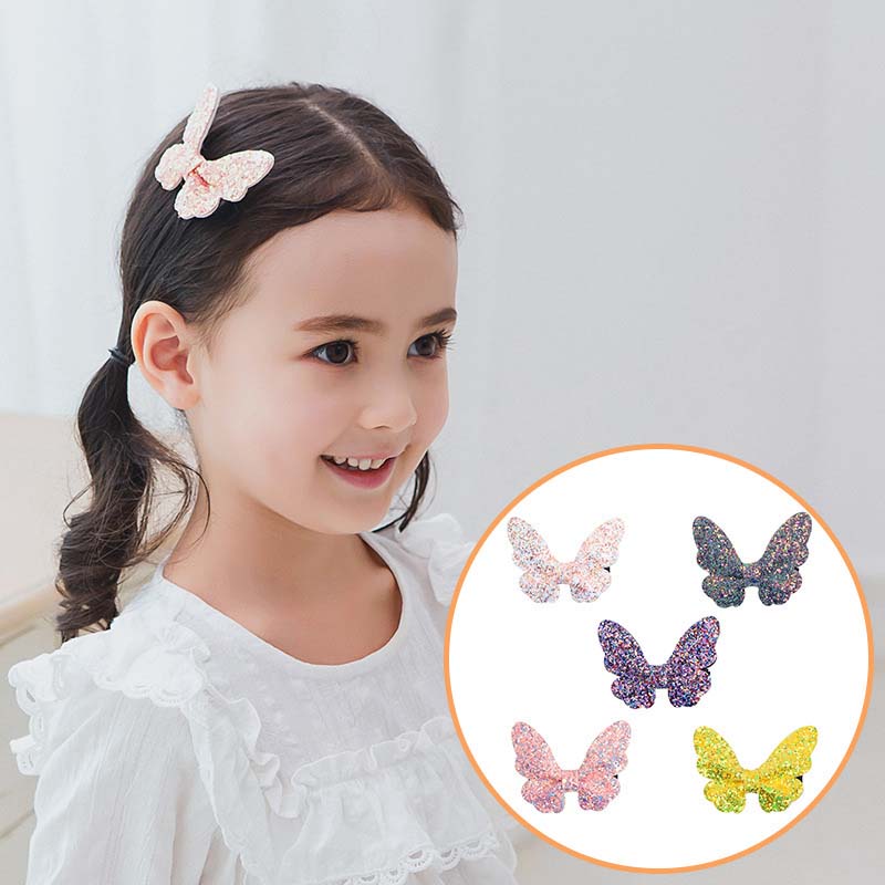 Kid Girl Sequins Butterfly Hair Clip Wholesale 92615977