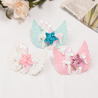 Load image into Gallery viewer, Kid Girl Sequins Unicorn &amp; Star Hair Clip Wholesale 88305951

