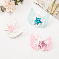 Load image into Gallery viewer, Kid Girl Sequins Unicorn &amp; Star Hair Clip Wholesale 88305951
