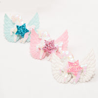 Load image into Gallery viewer, Kid Girl Sequins Unicorn &amp; Star Hair Clip Wholesale 88305951
