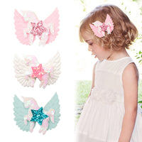 Load image into Gallery viewer, Kid Girl Sequins Unicorn &amp; Star Hair Clip Wholesale 88305951
