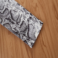 Load image into Gallery viewer, Kid Girl Snake Skin Print Belted Romper Wholesale 64382697
