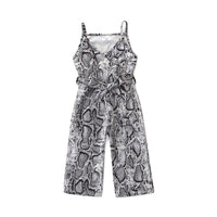 Load image into Gallery viewer, Kid Girl Snake Skin Print Cami Jumpsuit Wholesale 99814733
