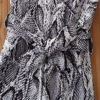 Load image into Gallery viewer, Kid Girl Snake Skin Print Cami Jumpsuit Wholesale 99814733
