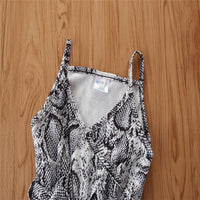 Load image into Gallery viewer, Kid Girl Snake Skin Print Cami Jumpsuit Wholesale 99814733
