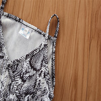 Load image into Gallery viewer, Kid Girl Snake Skin Print Cami Jumpsuit Wholesale 99814733
