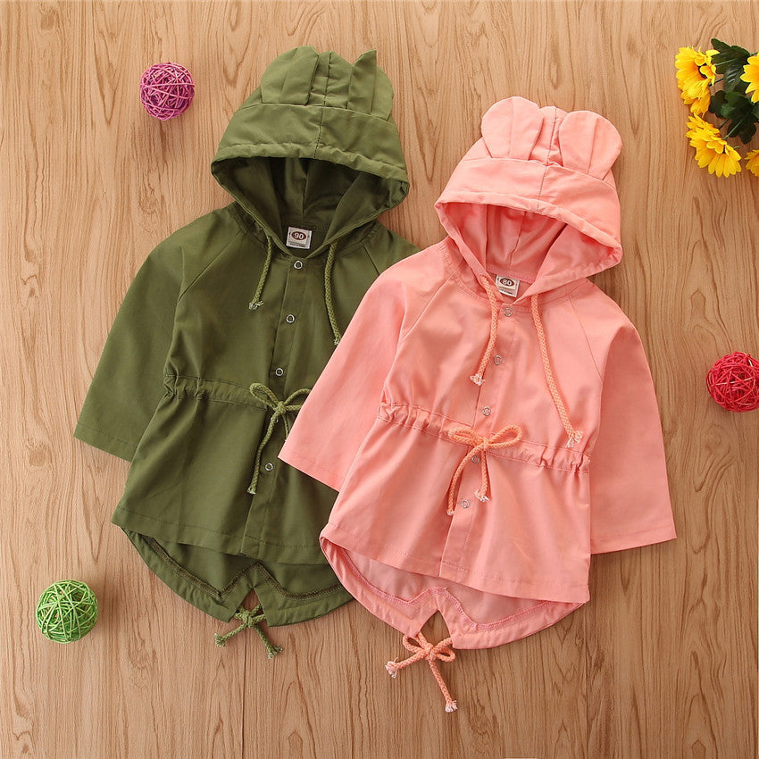 Baby Kid Girls Solid Color Jackets Outwears Wholesale 08817473